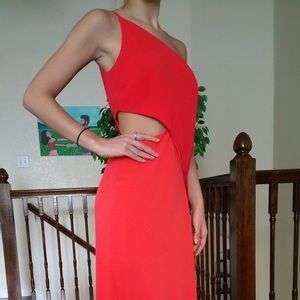 Jill Stuart red orange dress
